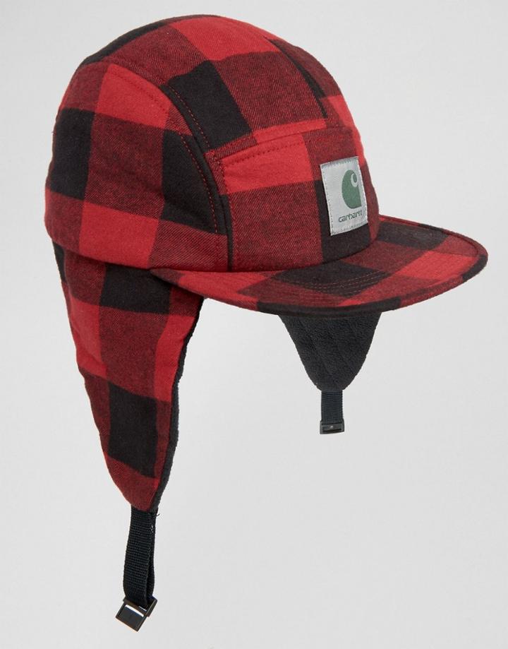 Carhartt Wip Hat With Ear Flaps - Red