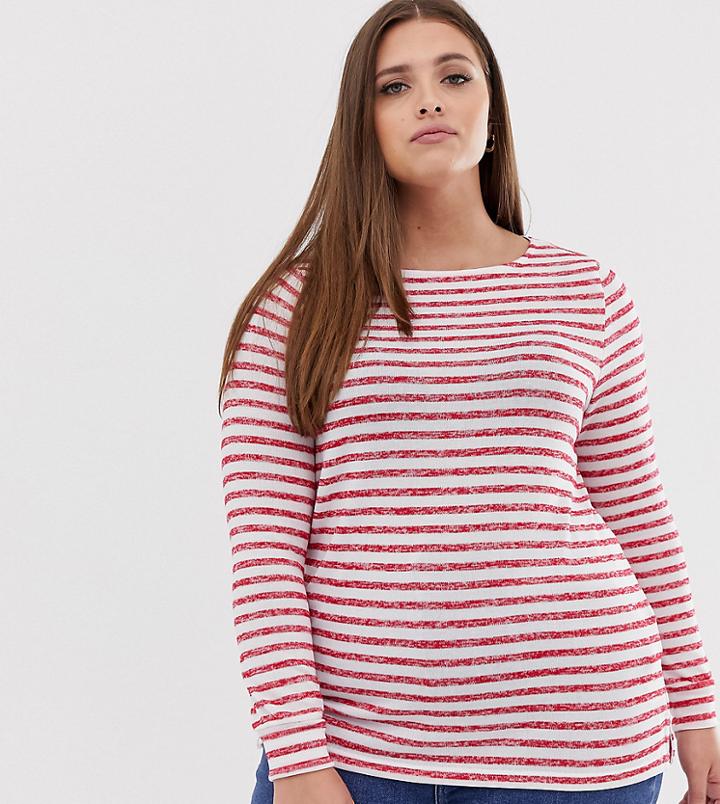 Junarose Stripe Long Sleeve Top-multi