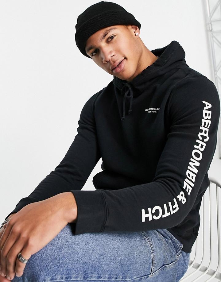 Abercombie & Fitch Hoodie In Black