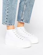 Asos Divan Chunky High Top Sneakers - White