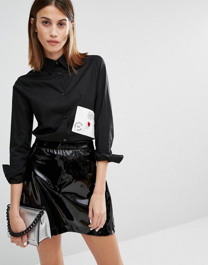 Love Moschino Envelope Shirt - Black