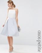 Asos Petite Scuba Prom Skirt With Wrap - Pink