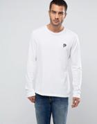 Penfield Copley Long Sleeve Top P Logo Regular Fit In White - White