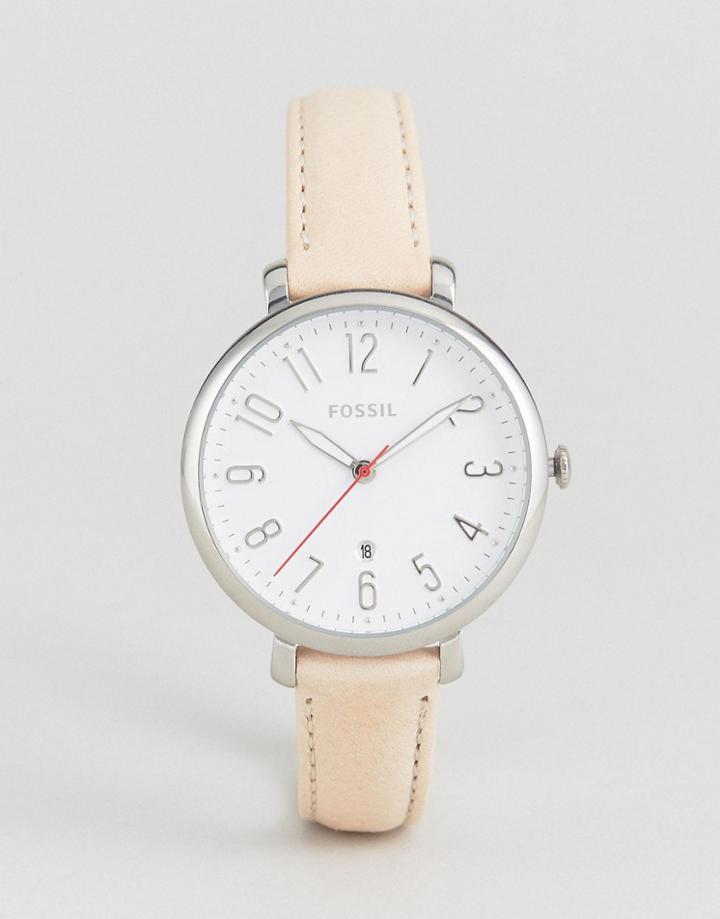 Fossil Leather Jacqueline Watch - Gold