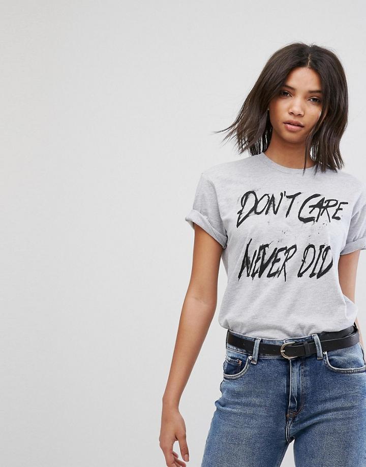 Hips & Hair Don't Care Never Did T-shirt - Black