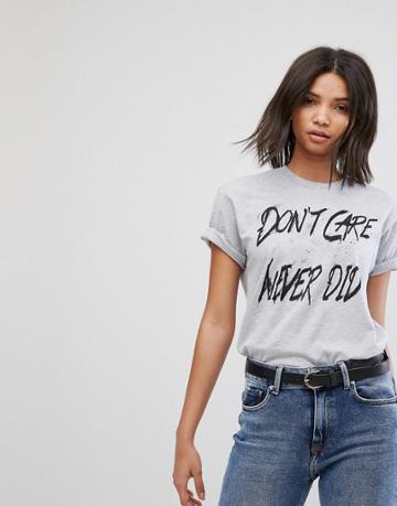 Hips & Hair Don't Care Never Did T-shirt - Black