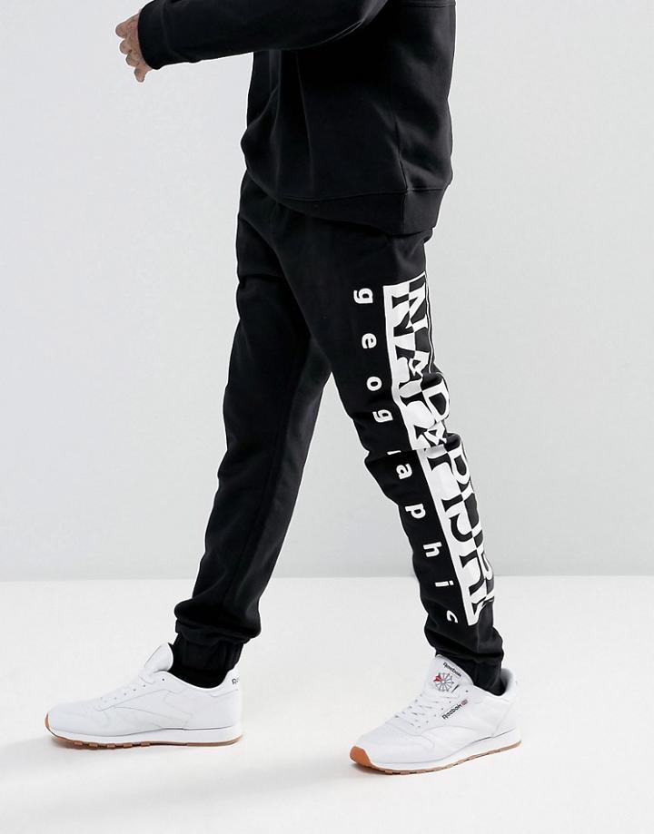 Napapijri Tier 1 Logo Sweatpants In Black Suit 1 - Black