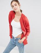 Asos The Ultimate Bomber Jacket In Jersey - Red