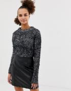 Noisy May Tinsel Sweater-gold