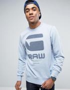 G-star Logo Sweater - Blue