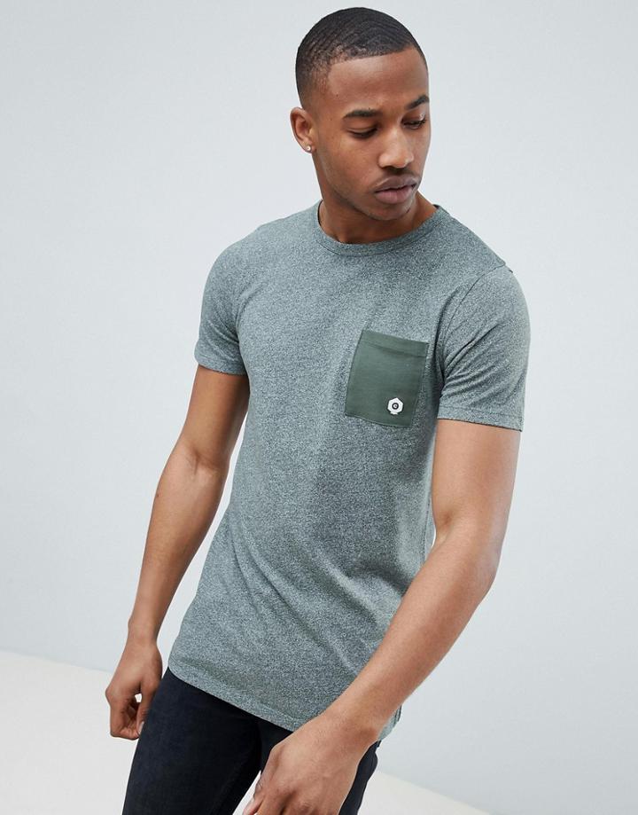 Jack & Jones Core T-shirt With Contrast Pocket - Green
