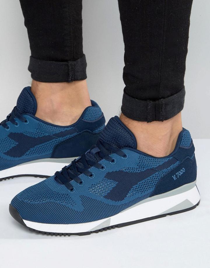 Diadora V7000 Weave Sneakers - Navy