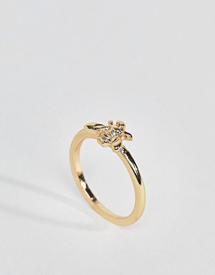Asos Bee Pinky Ring - Gold