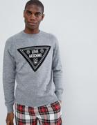 Love Moschino Triangle Logo Sweater - Gray