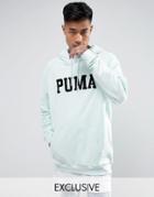 Puma Skate Hoodie With Large Logo In Blue Exclusive To Asos - Blue