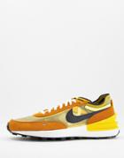 Nike Waffle One Se Sneakers In University Gold/black-yellow