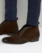 Base London Trader Suede Chukka Boots - Brown