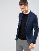 Jack & Jones Premium Slim Fit Jersey Blazer - Navy