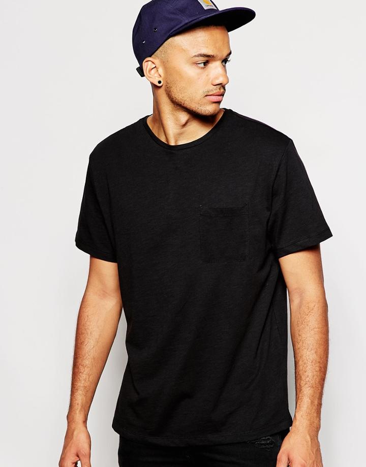 Another Influence Longline Pocket T-shirt - Black