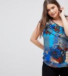 Lovedrobe One Shoulder Paisley Print Frill Blouse - Multi