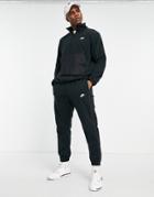 Nike Sportswear Sport Essentials Cuffed Polar Fleece Sweatpants In Black