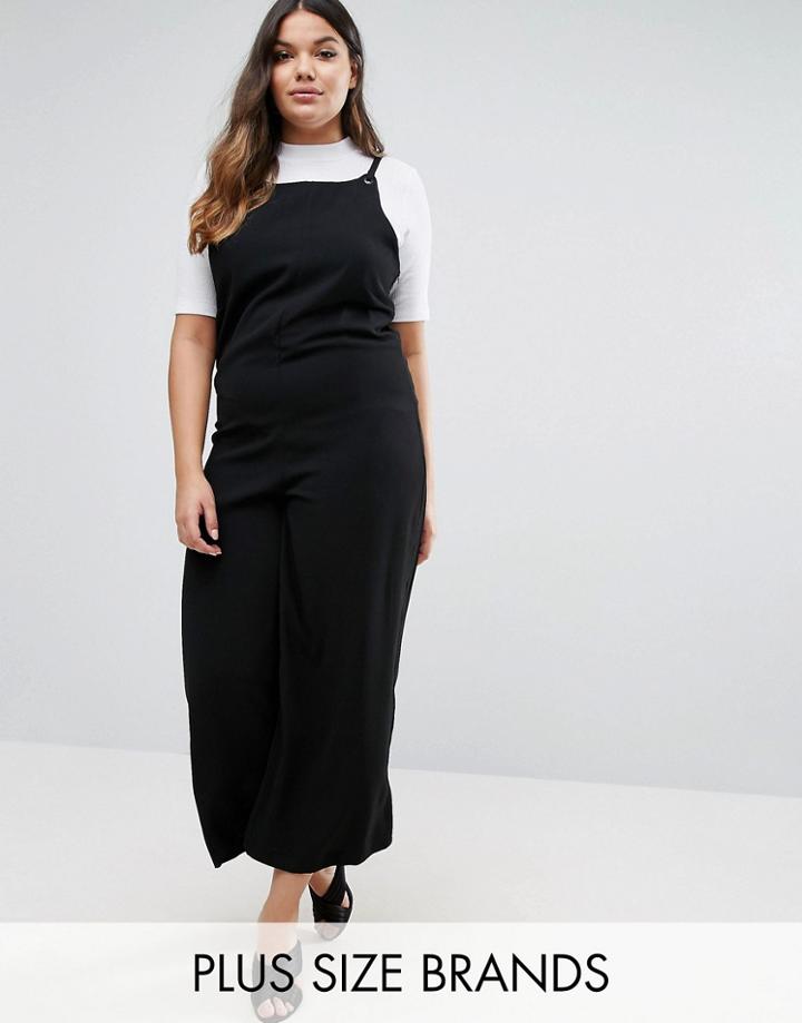 Elvi Jumpsuit With Eyelet Detail - Black
