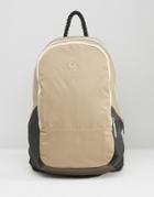Stighlorgan Dara Backpack In Cotton With Leather Trim - Beige