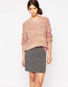 Ganni Hippie Knit Coral Sweater - Phesant