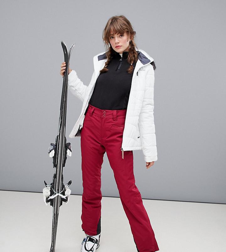 Protest Kensington Snow Pants In Red - Red