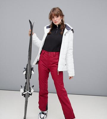 Protest Kensington Snow Pants In Red - Red