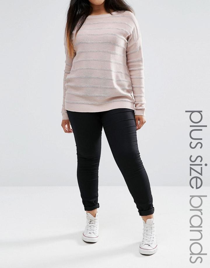 Brave Soul Plus Skinny Jeans - Black
