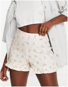 River Island Flippy Short In White - Part Of A Set