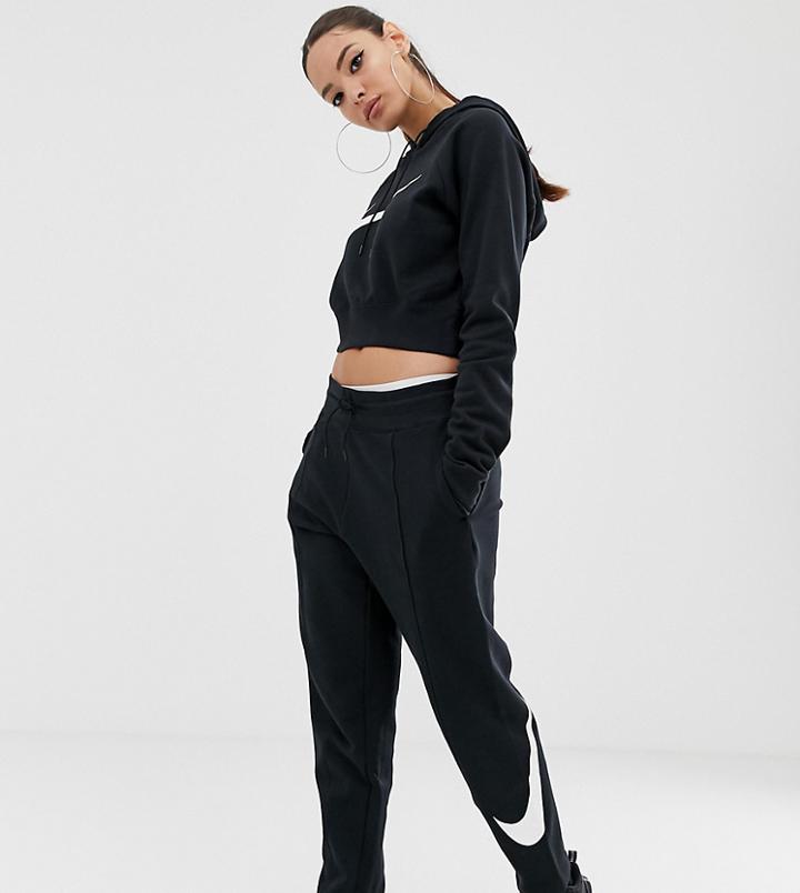 Nike Black Swoosh Trackpants