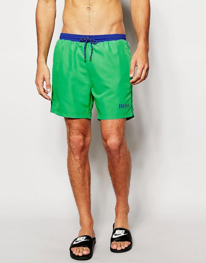 Boss By Hugo Boss Starfish Swim Shorts - Green