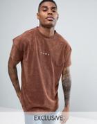 Puma Towelling T-shirt In Brown Exclusive To Asos 57533302 - Brown