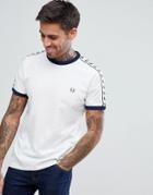 Fred Perry Sports Authentic Taped T-shirt In White - White