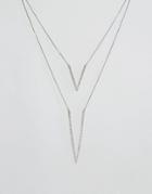 Aldo Double Layered Necklace - Silver