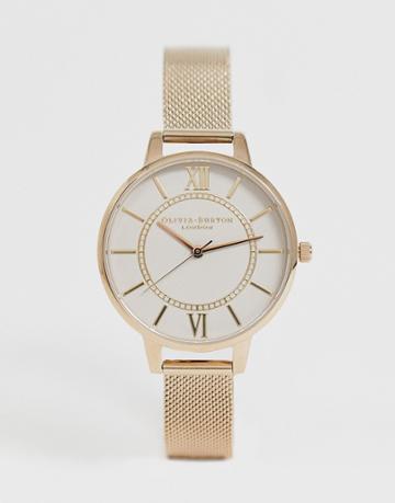 Olivia Burton Ob16wd85 Wonderland Mesh Watch - Gold