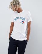 New Era Mlb Blue Jays T-shirt With Arch Logo In White - White
