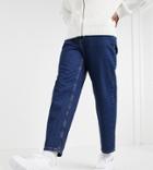Reclaimed Vintage Inspired 90s Straight Jeans In Dark Stone Responsible Wash-blues