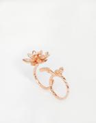 Coast Floral Double Ring - Gold