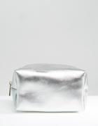 South Beach Silver Makeup Bag - Silver