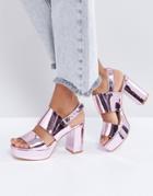 Monki Chunky Platform Sandals - Pink