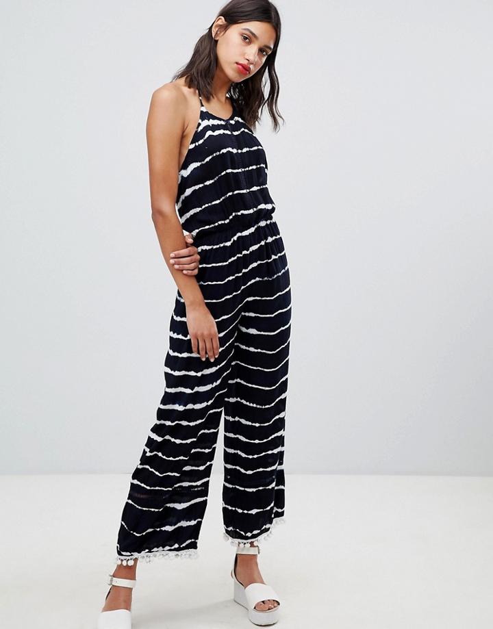 Raga Nautical Days Tie Dye Jumpsuit - Navy