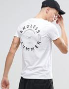 Asos T-shirt With Endless Summer Back Print - White