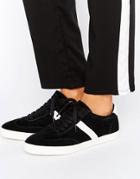 Asos Delphine Stripe Lace Up Sneakers - Black