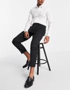 Harry Brown Relaxed Fit Pinstripe Pants-black