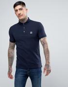 Boss Orange By Hugo Boss Pavlik Slim Fit Logo Polo Shirt Navy - Navy