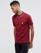 Le Breve Epin Tipped Polo Shirt - Red