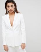 Asos Design Tailored Clean Blazer - White
